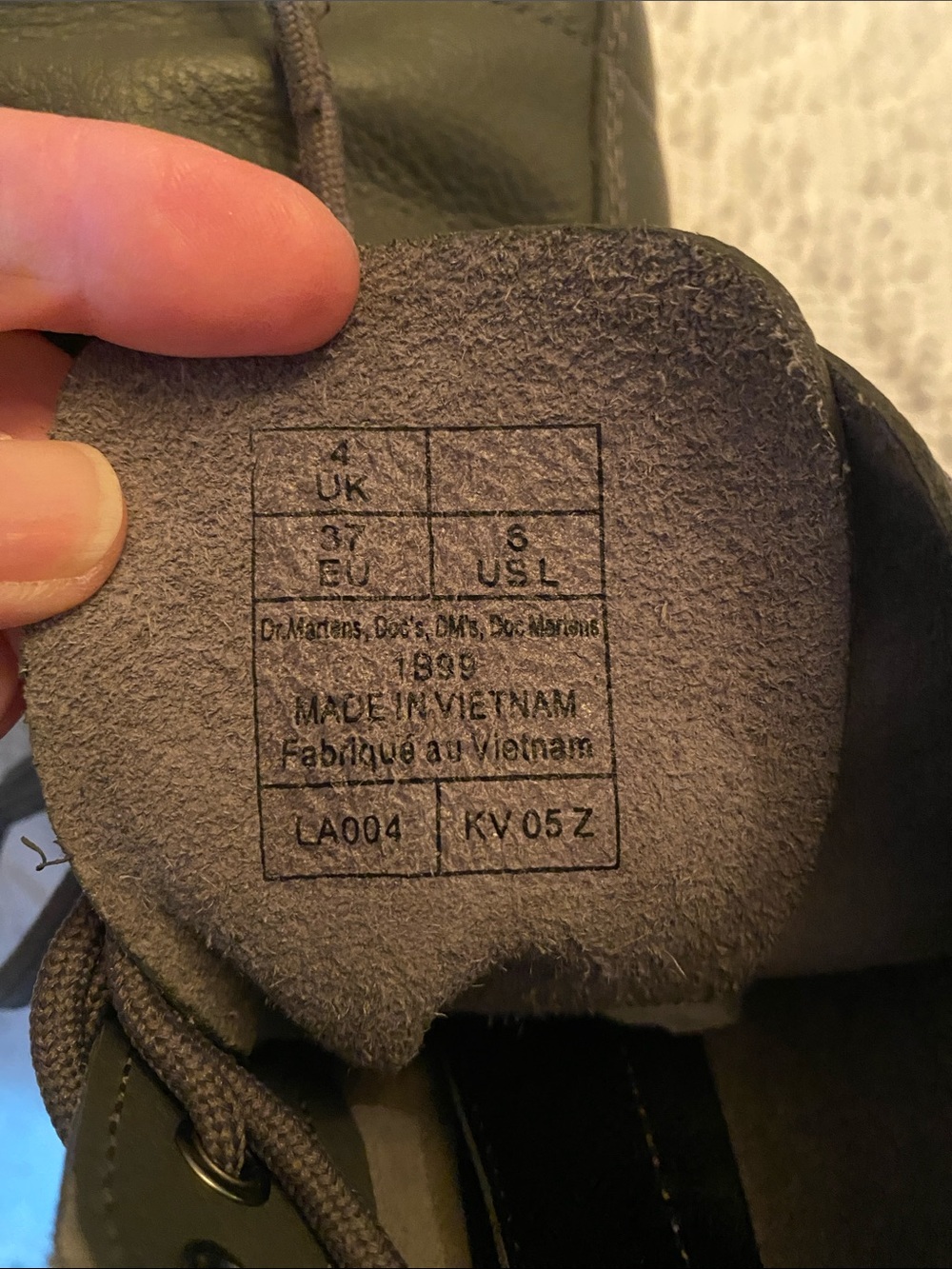 Dr. Martens Gray Tall Lace-Up Combat Boots - Picture 10 of 16